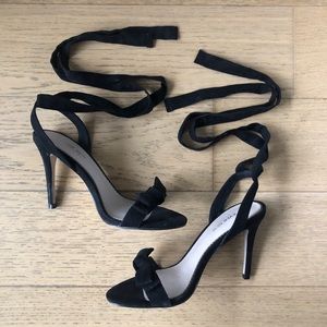 EVER NEW Black Strappy Sandals